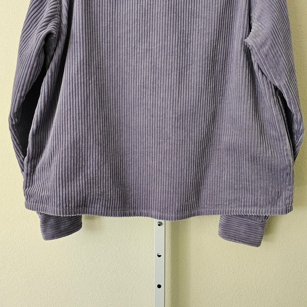 EFFULGENCE Men's Long Sleeve Lavender Corduroy Button Overshirt Jacket Sz M - Picture 12 of 16